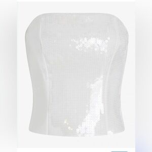 White sequined top